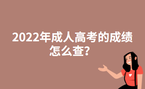 2022年浙江成人高考的成绩怎么查？